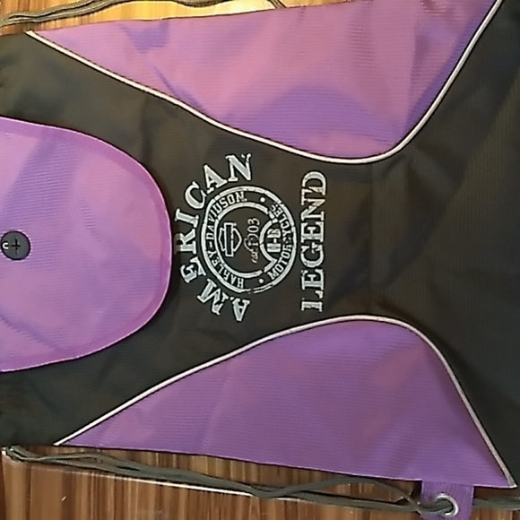 Harley Davidson black purple ? backpack motorcycle ? purse main image 2